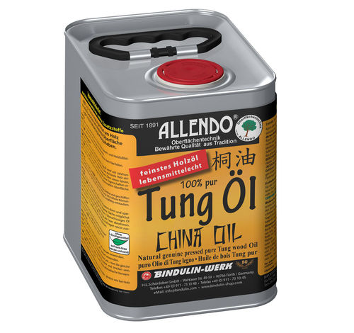 Allendo Tung Öl farblos 2,5 Liter China Oil Tung-Öl Holz-Öl