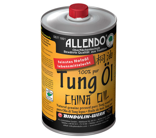 Allendo Tung Öl farblos 1 Liter China Oil Tung-Öl Holz-Öl