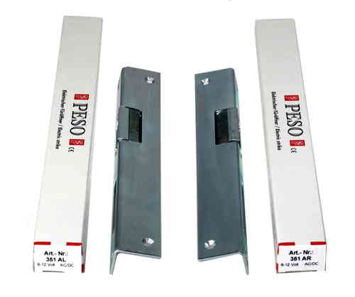 PESO 351 A 6-12 Volt elektrischer Türöffner mit Winkelschließblech rechts oder links