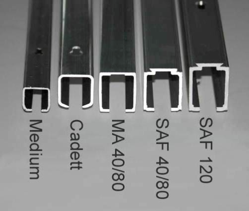 Mantion Schiebetürbeschlag SAF 120 DG10-240 cm für eine Glasschiebetür 10 mm 