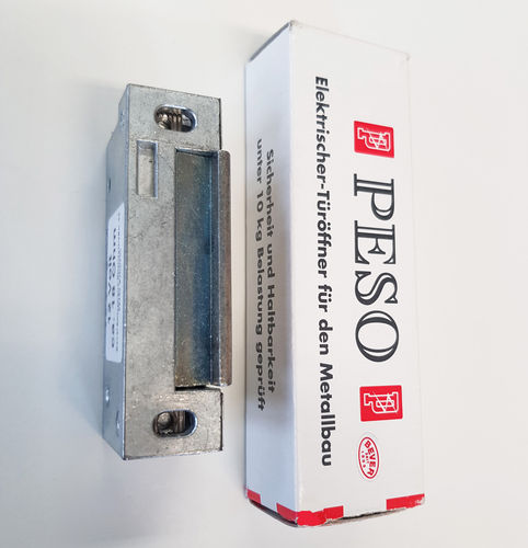 PESO 500 o 5-8 Volt elektrischer Türöffner Entfernung: 62 mm ohne Entriegelung
