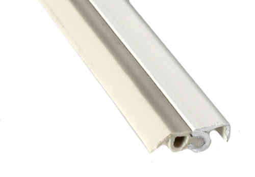 ELRO W Abdichtungsschiene Weiß + PVC hellgrau 1 m, 18 mm