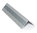 Mauerkantenschutz MS50 Aluminium + Rubbertex grau 50x50 mm x 100 cm Anfahrschutz