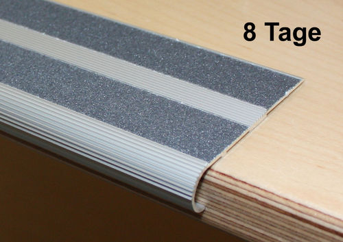 Treppenprofil TP69 Alu 69 mm x 100 cm anthrazit Trittschutz stark rutschhemmend