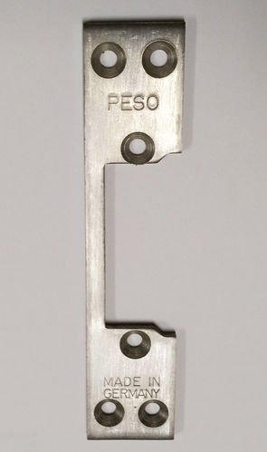 PESO Schließblech Edelstahl FBKE 110 mm für Türöffner der Serie 300 Flachschließblech