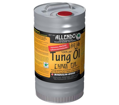 Allendo Tung Öl farblos 5 Liter = 25,18Euro/L China Oil Tung-Öl Holz-Öl