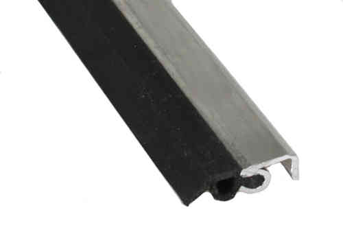 ELRO N Abdichtungsschiene Alu + PVC schwarz 2,3 m = 4,30 Euro/m, 18 mm