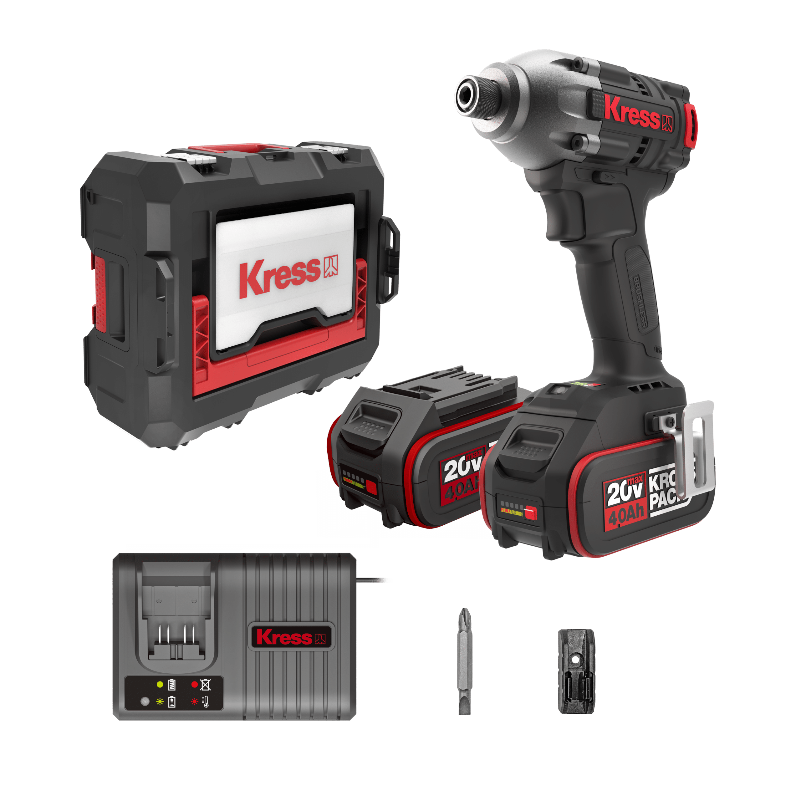 Kress 20V Schlagschrauber Set 230Nm KUB60.2