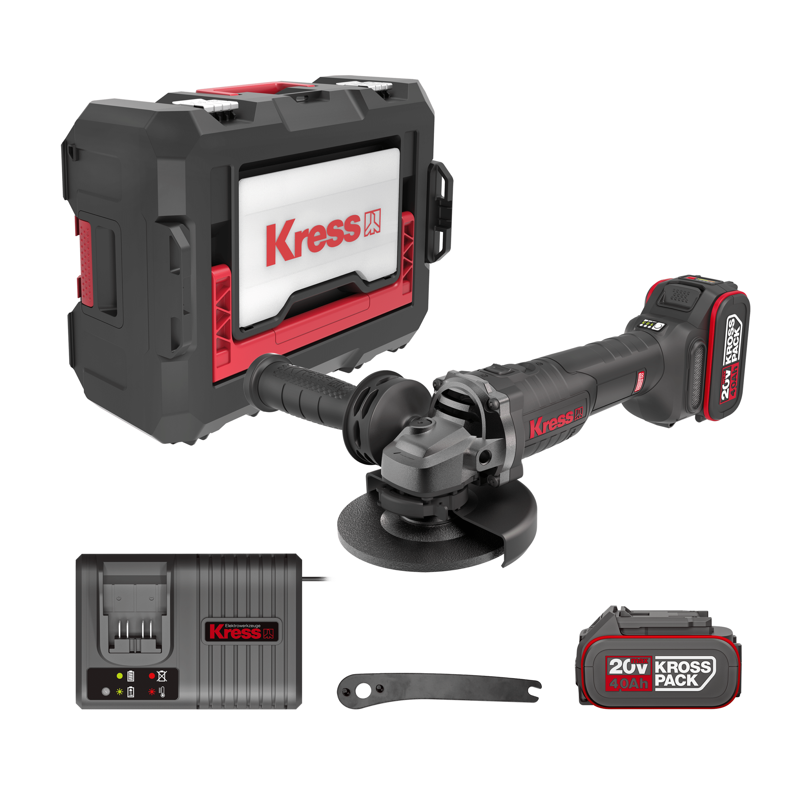Kress 20V Winkelschleifer Set KUH10.2