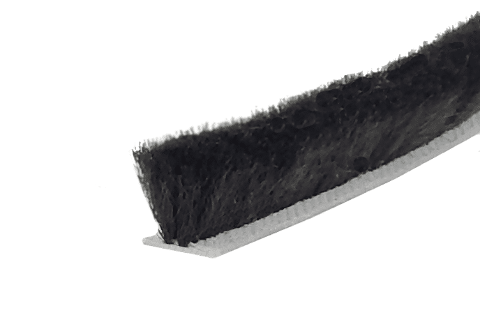 Velourbürste SR 6,7 mm x 9 mm schwarz
