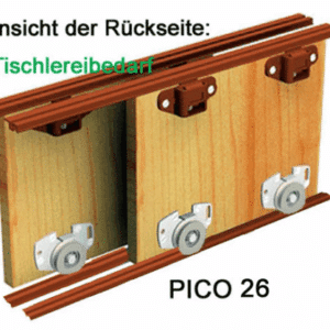MANTION Schiebetürbeschlag PICO26M-200 br – Bild 3