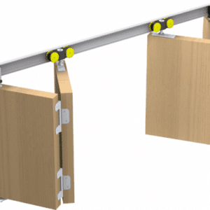MANTION Faltschiebetürbeschlag Tango 40-200 Set für 2 Türen – Bild 2