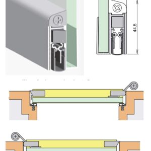 Athmer Schall-Ex Duo GS-8 Glastürdichtung Silber – Bild 5