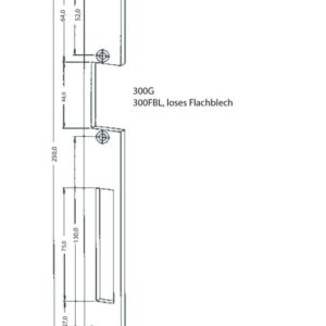 Flachschließblech 250x25 mm DL/DR – Bild 2