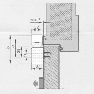 Dorma Öffnungsbegrenzer GSR-OB weiss – Bild 5