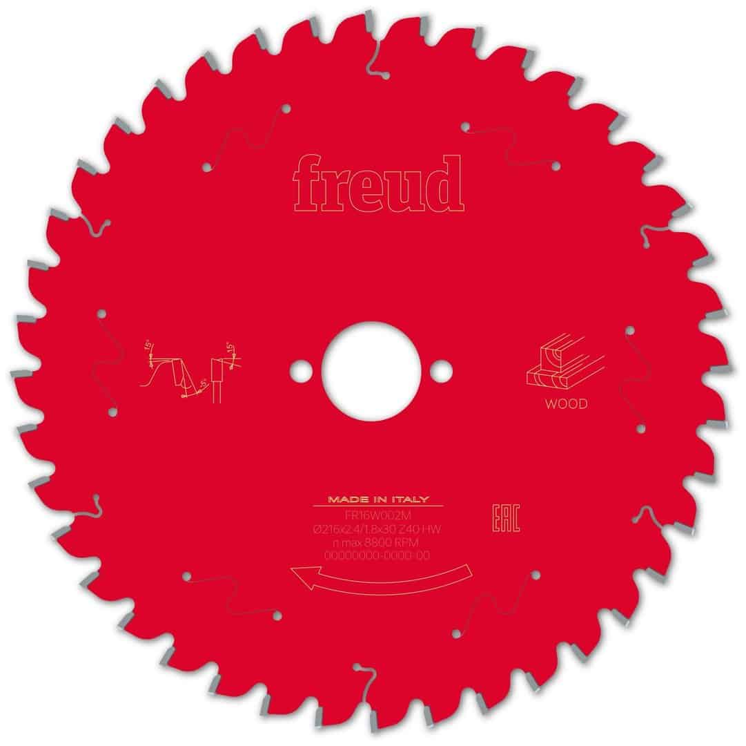 Kreissägeblatt für Holz – D216_B2.4_b1.8_d30 Z40 -5°