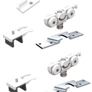 HELM 73D-240S1 Schiebetürbeschlag 240 cm mit SmartStop Deckenmontage – Bild 3