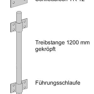 Tortreibriegel TR 12 komplett – Bild 4