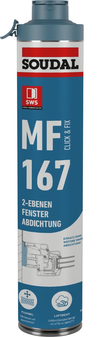 MF 167 CLICK & FIX Füll- und Dämmstoff mit Schnellwechselsystem