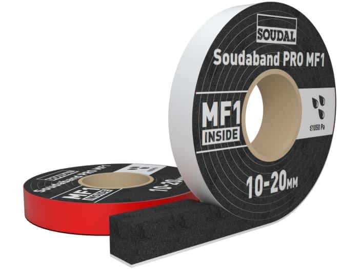 SOUDAL Soudaband PRO MF1 – 73/10-20 –  Selbstklebendes Kompriband