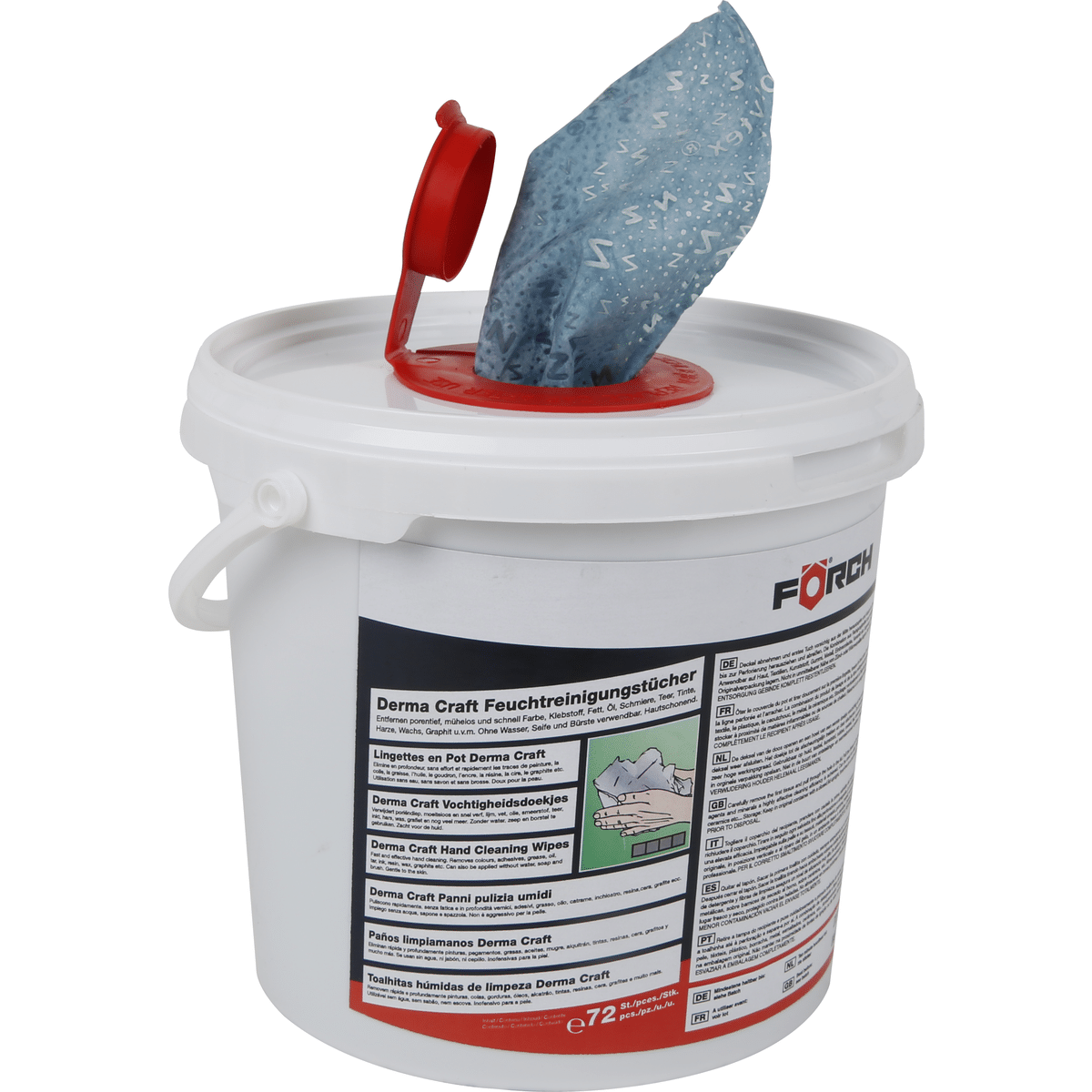 FÖRCH Feucht-Reinigungstücher Derma Craft 72 Blätter