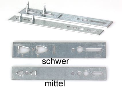 Hessenkralle 140 x 25 x 2,0 mm verzinkt