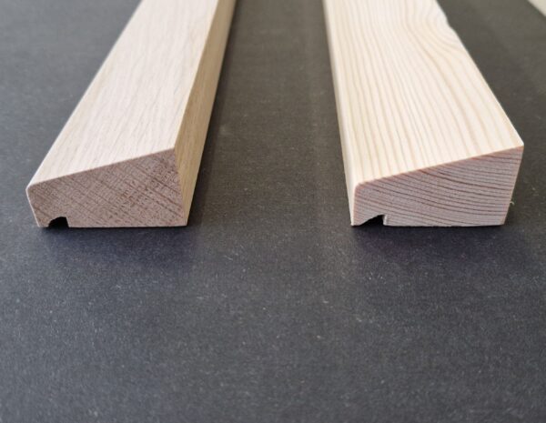 Holz Wasserschenkel Wetterschenkel 30 x 45 mm Kiefer und Eiche – Bild 4
