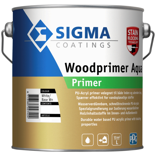 SIGMA Woodprimer Aqua Weiss/Base 1.0 Liter