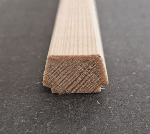 Holz Fenstersprosse Kiefer 22×15 mm – aufgesetzt Standardprofil Holzsprosse – 1,15 Meter